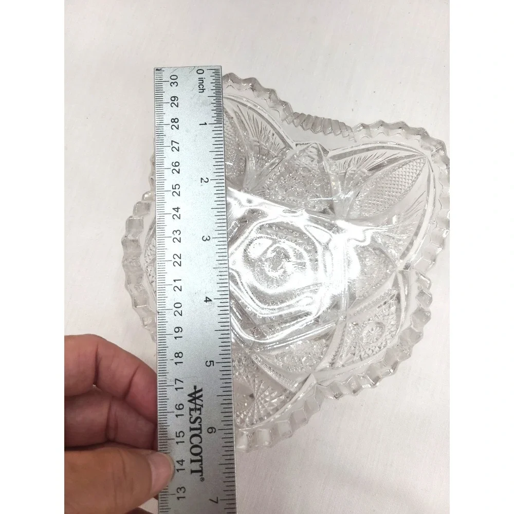 Vintage Caithness Crystal Decorative Trinket Bowl Made in Scotland